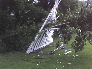 Damaged sight screen
