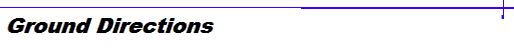Ground Directions